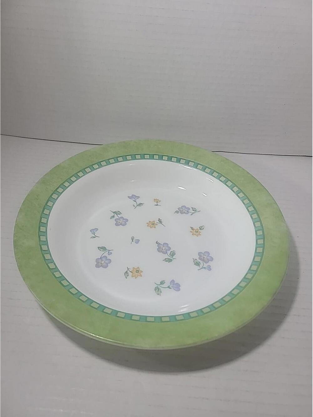 Corningware Classical Garden Rimmed 9" Soup Bowl - Discontinued